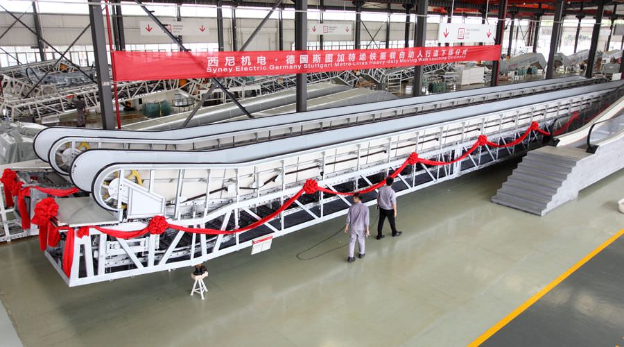 “熱火朝天迎下線，風(fēng)雨無(wú)阻忙發(fā)運(yùn)”—西尼機(jī)電 · 斯圖加特重載自動(dòng)人行道下線、發(fā)運(yùn)儀式隆重舉行！